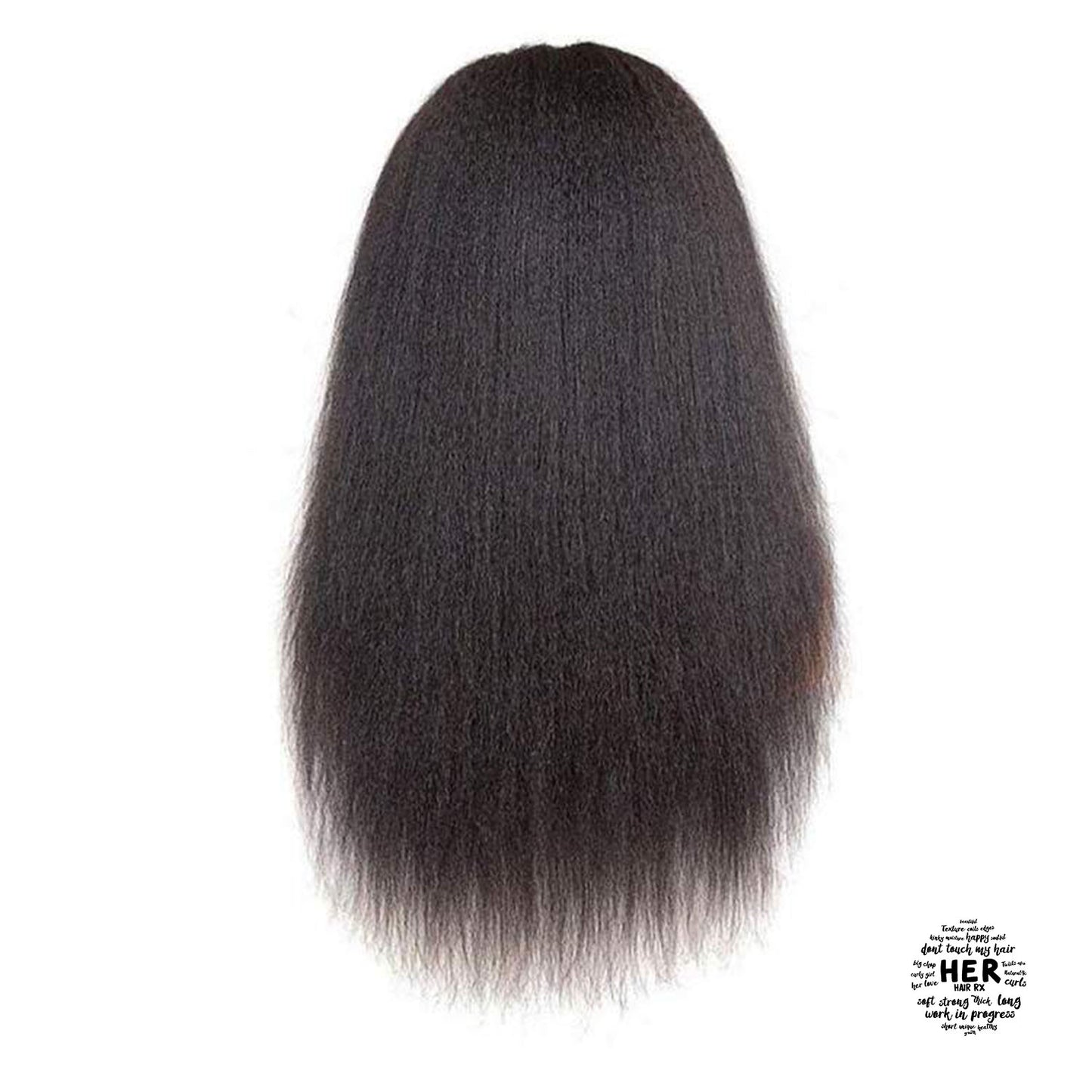 Honor Cambodian Human Human Hair Kinky Straight 13X6 HD Lace Front  Wig