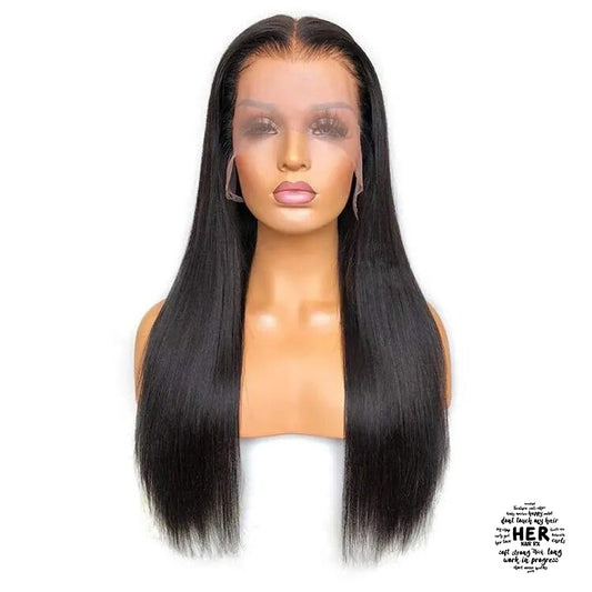 Hennessy Cambodian Human Hair Straight 13X6 HD Swiss Lace Wig Pre-Plucked