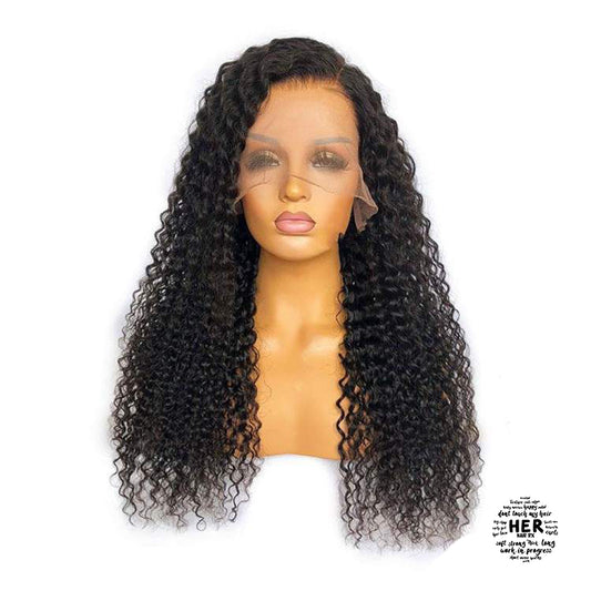 Harlow Cambodian Human Hair Curly 13X6 HD Lace Frontal Wig Natural Color