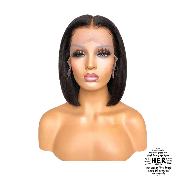 Honesty Cambodian Human Hair Classic Bob Wig Straight Lace Front Wig