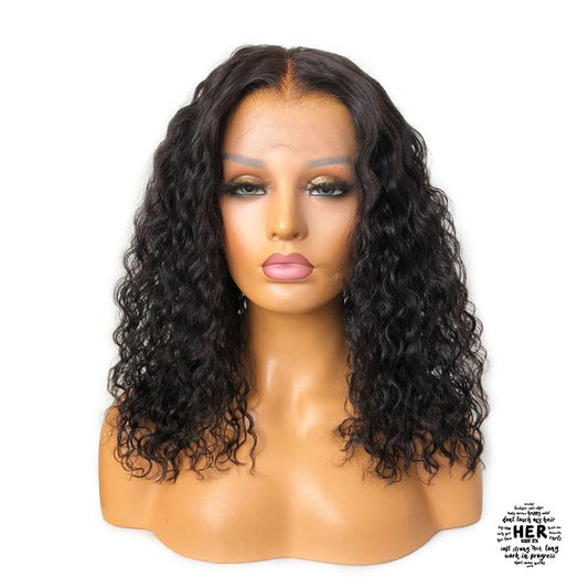 Hadassah Cambodian Human Hair Curly 13X6 HD Lace Frontal Wig Natural Color