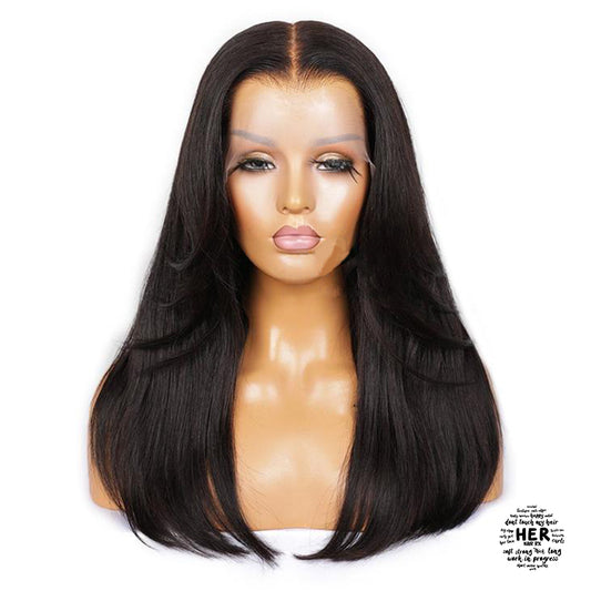 Hafsa Cambodian Human Hair Loose Wave 13X6 HD Lace Frontal Wig